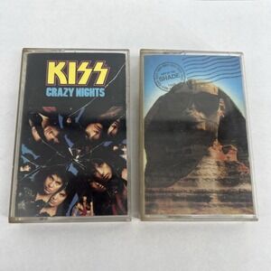 KISS Crazy Nights & Hot In The Shape Lot Of 2 Cassette Tapes